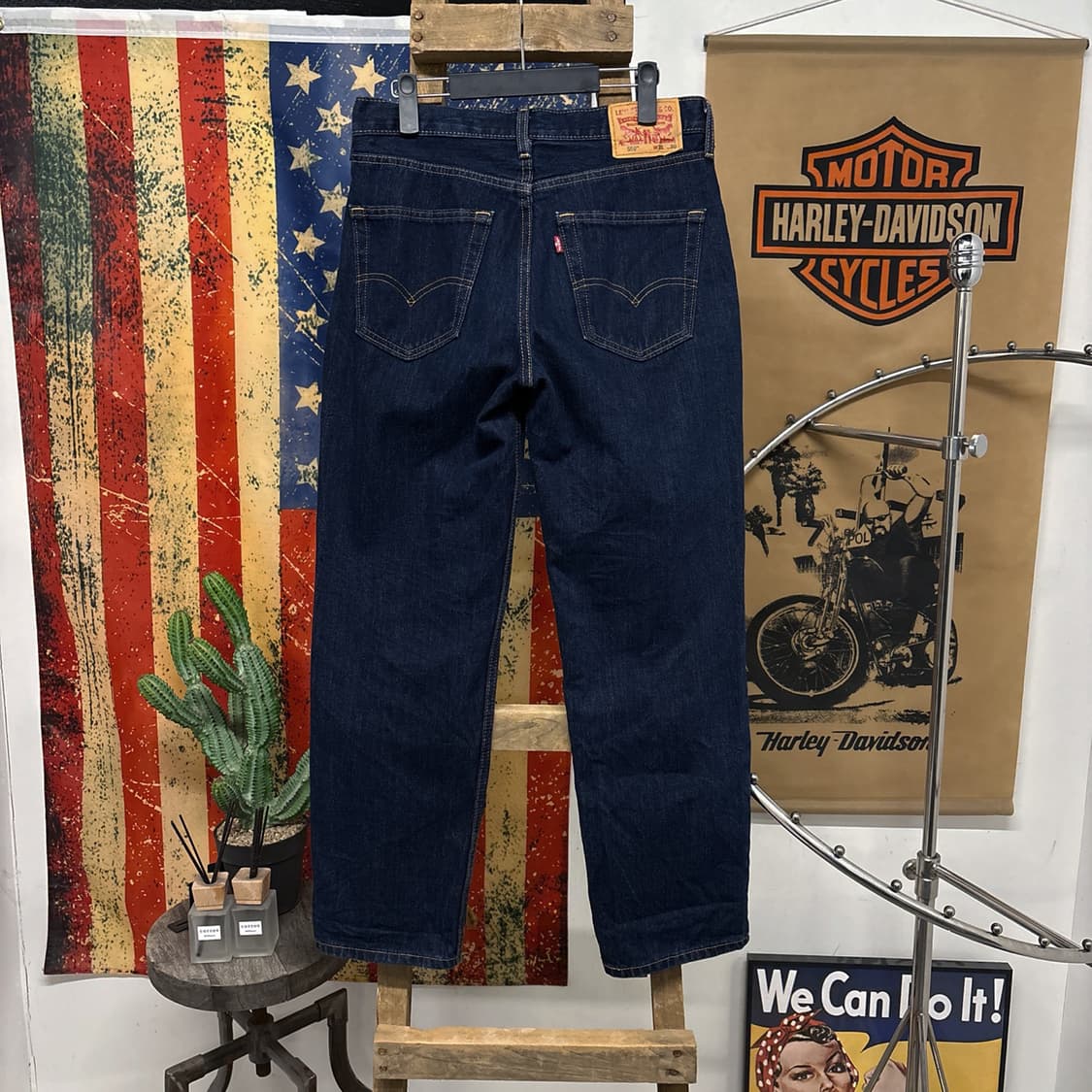 현행 리바이스 550 릴렉스드핏 진청 데님팬츠 N585 상품이미지2