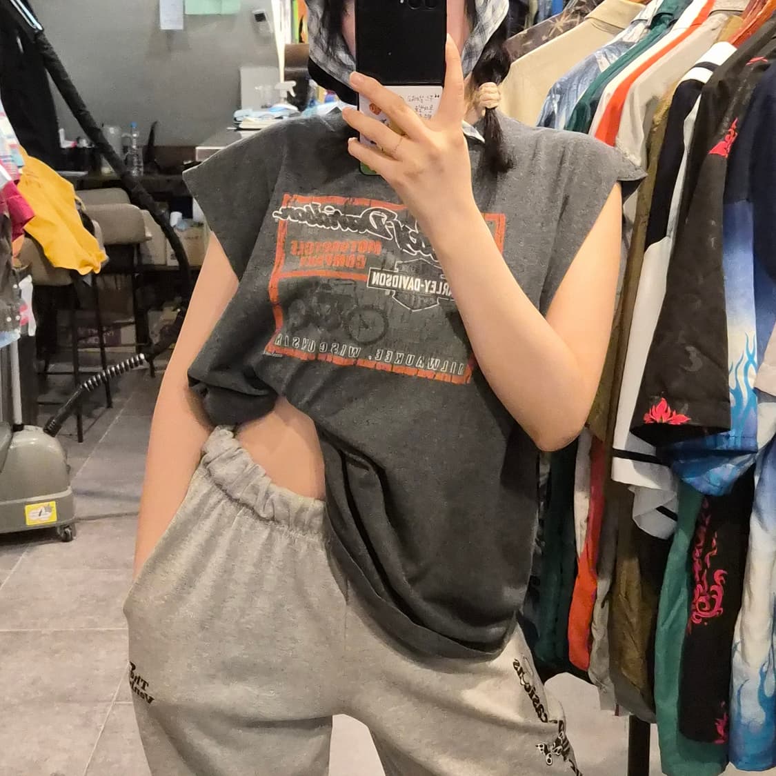 [NO.9] 할리 데이비슨 밀워키 위스콘신 엔진 시리즈 민소매 티셔츠 차 상품이미지3