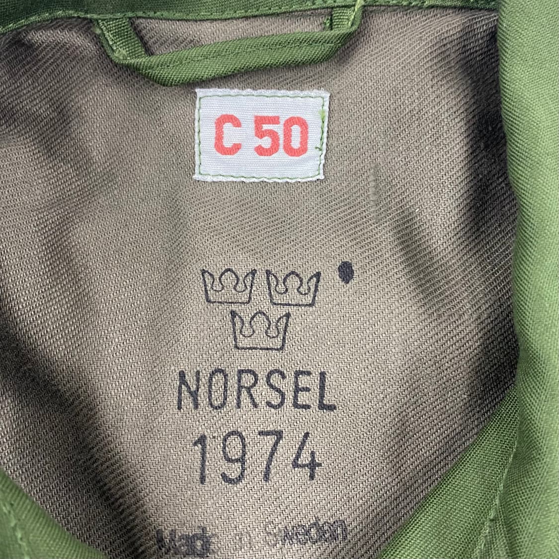 70s 스웨덴 오리지널 군용 M65 필드 자켓 (100) 상품이미지7