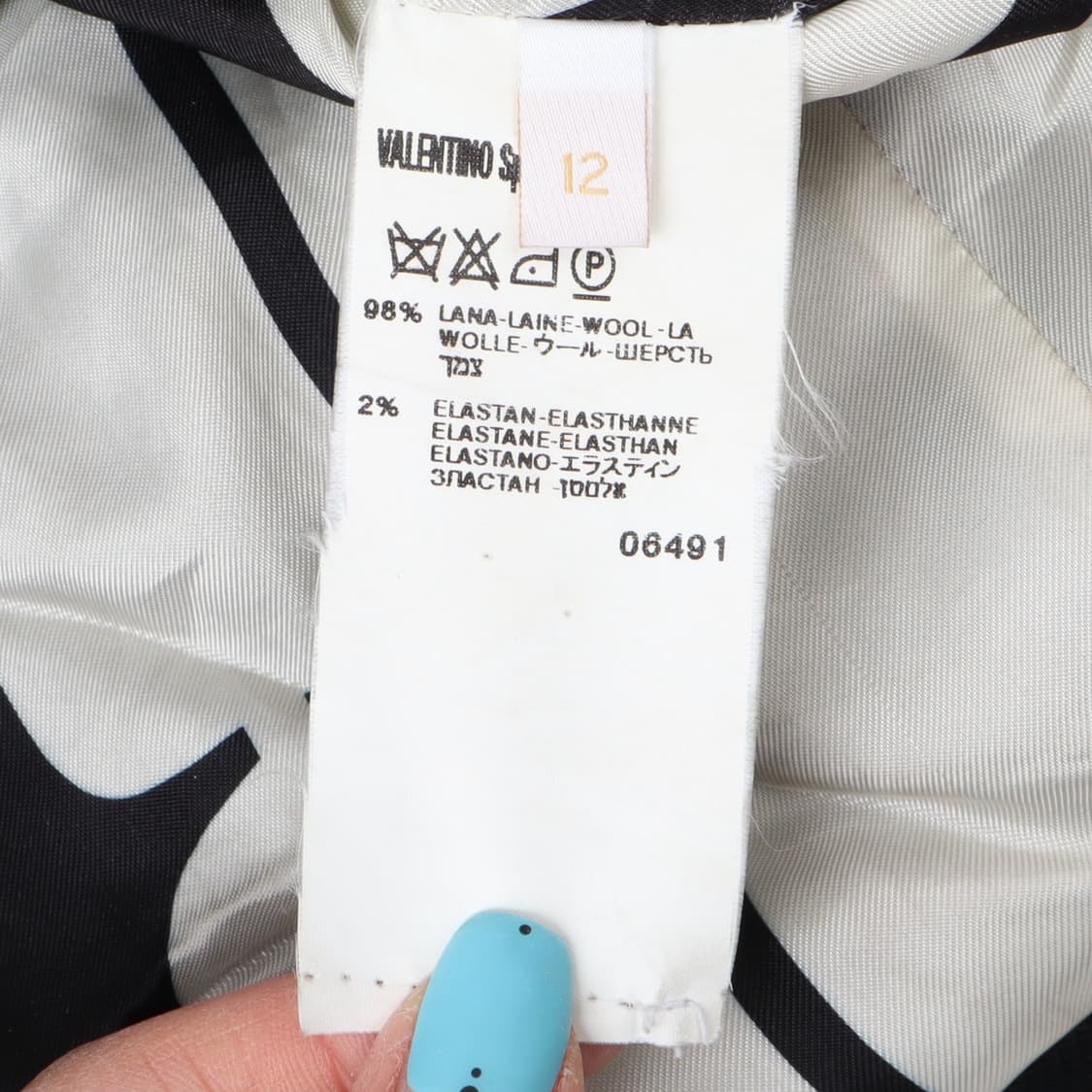 발렌티노 스트럭쳐 1B 라나 울 블레이저 자켓 상품이미지9
