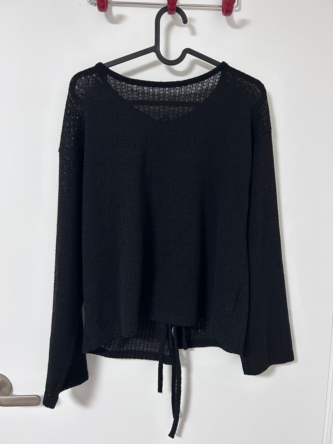 여름용 그물 니트 가디건 상품이미지4