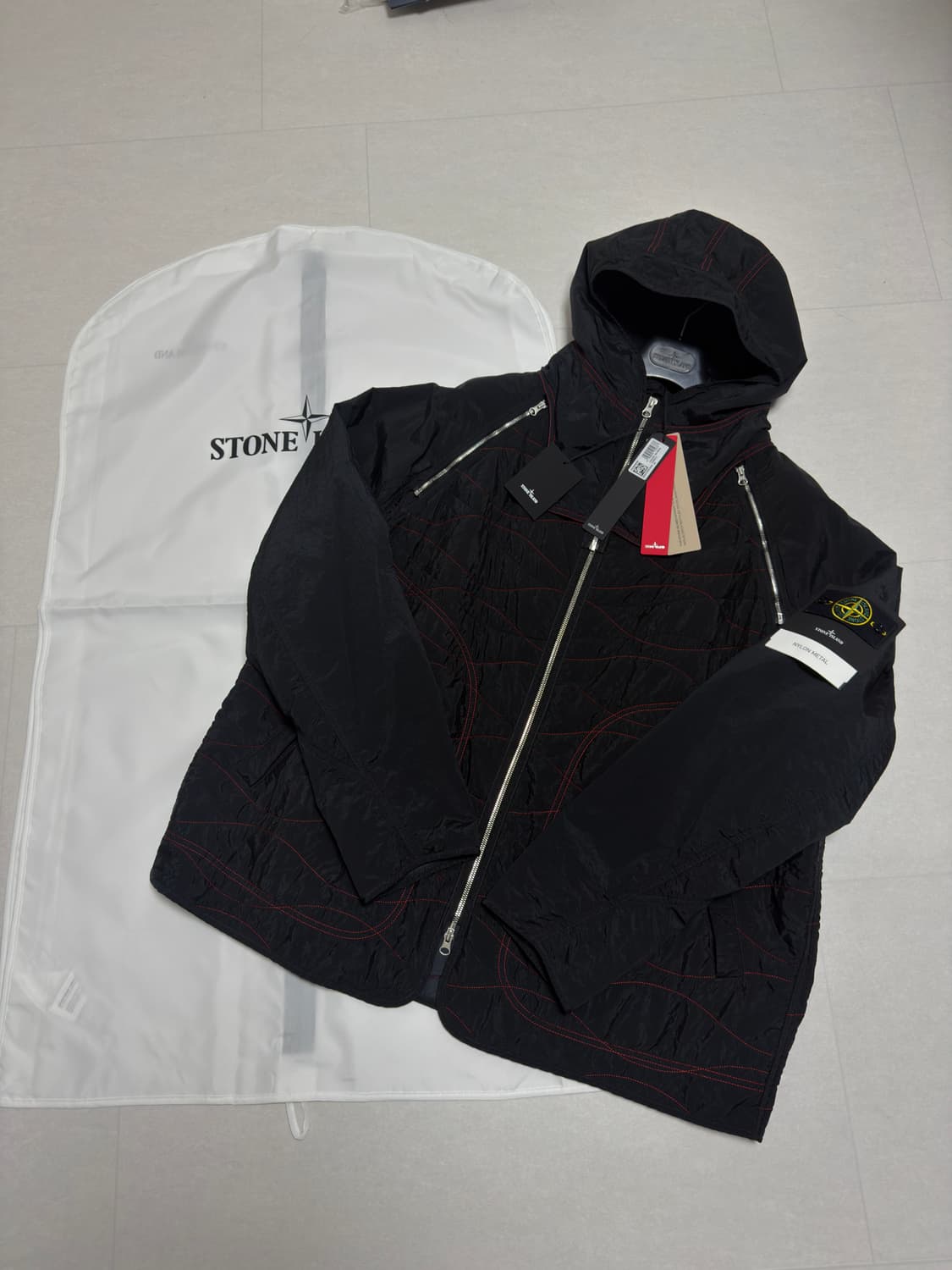 [레어,XXL] 스톤아일랜드 이어 오브 더 스네이크 나일론 메탈 자켓 상품이미지1