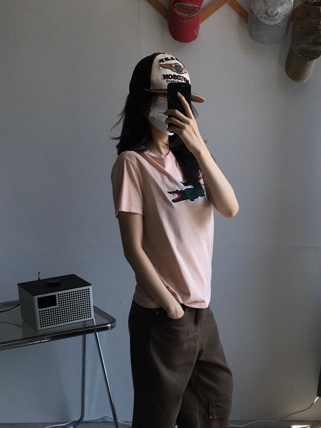 라코스테 중앙로고 반팔티셔츠 상품이미지1
