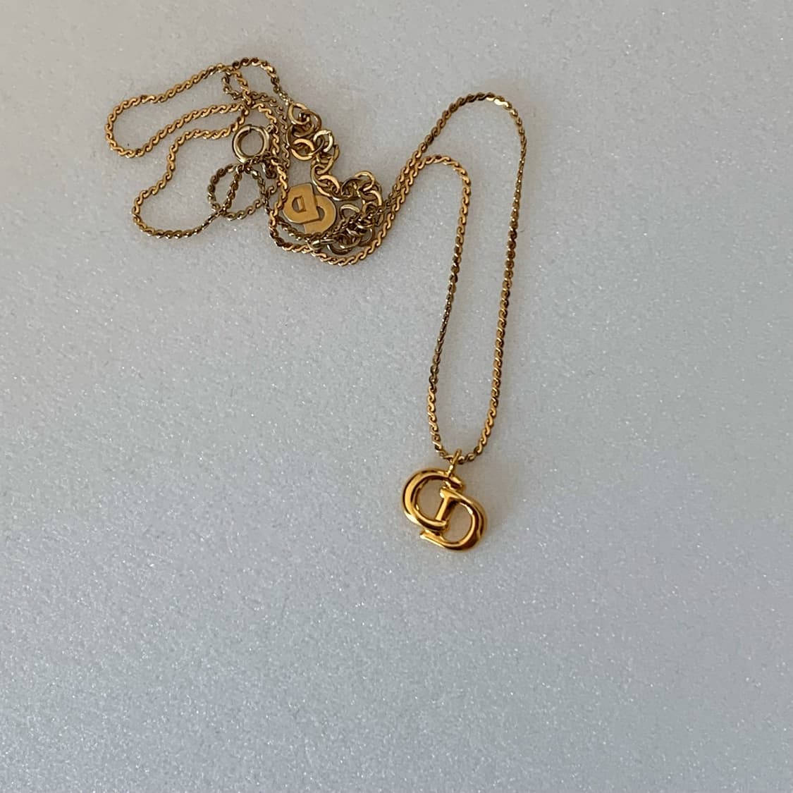 정품 빈티지 디올 로고 목걸이 상품이미지3