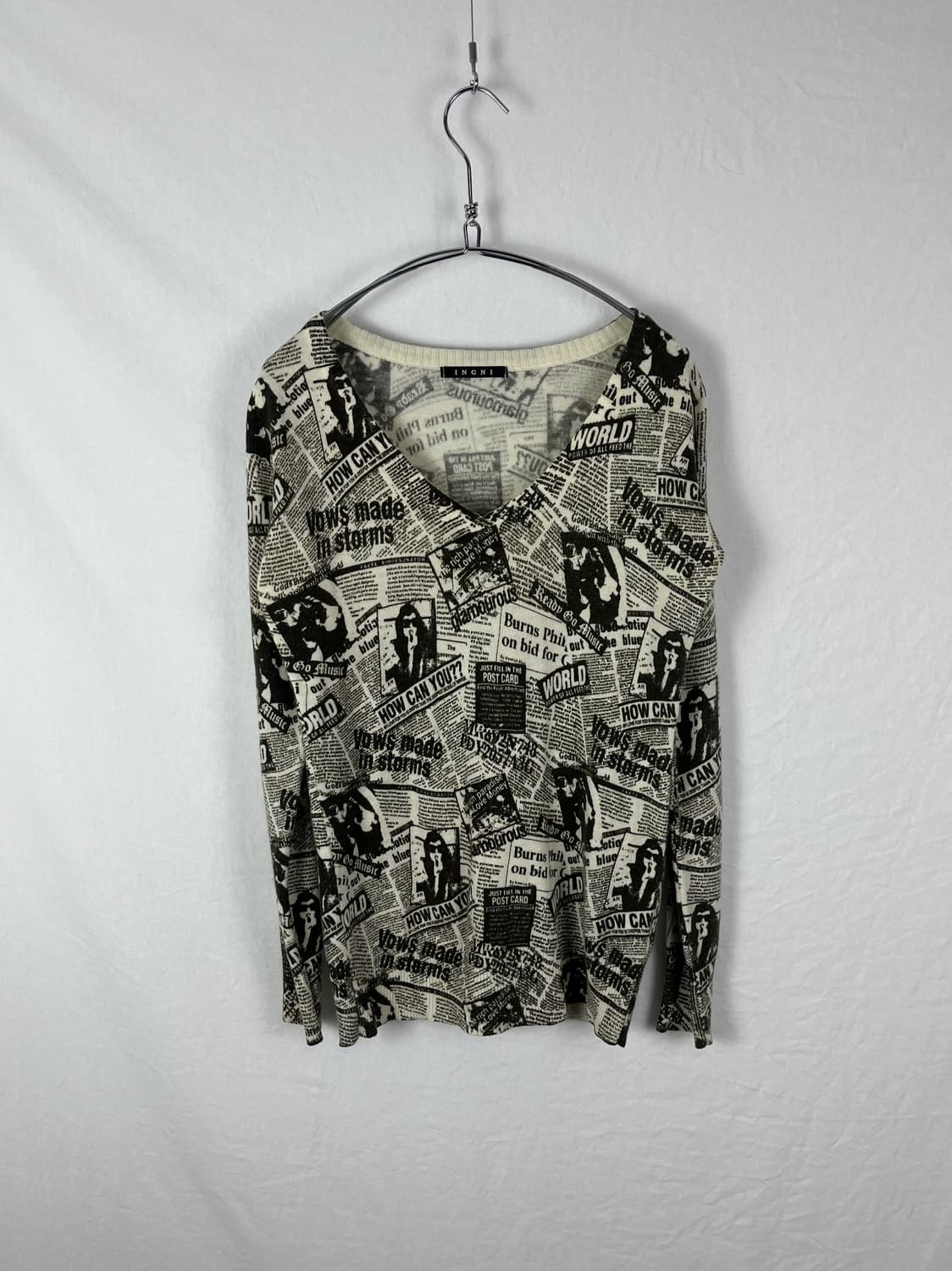 INGNI 그래픽 브이넥 니트  상품이미지2