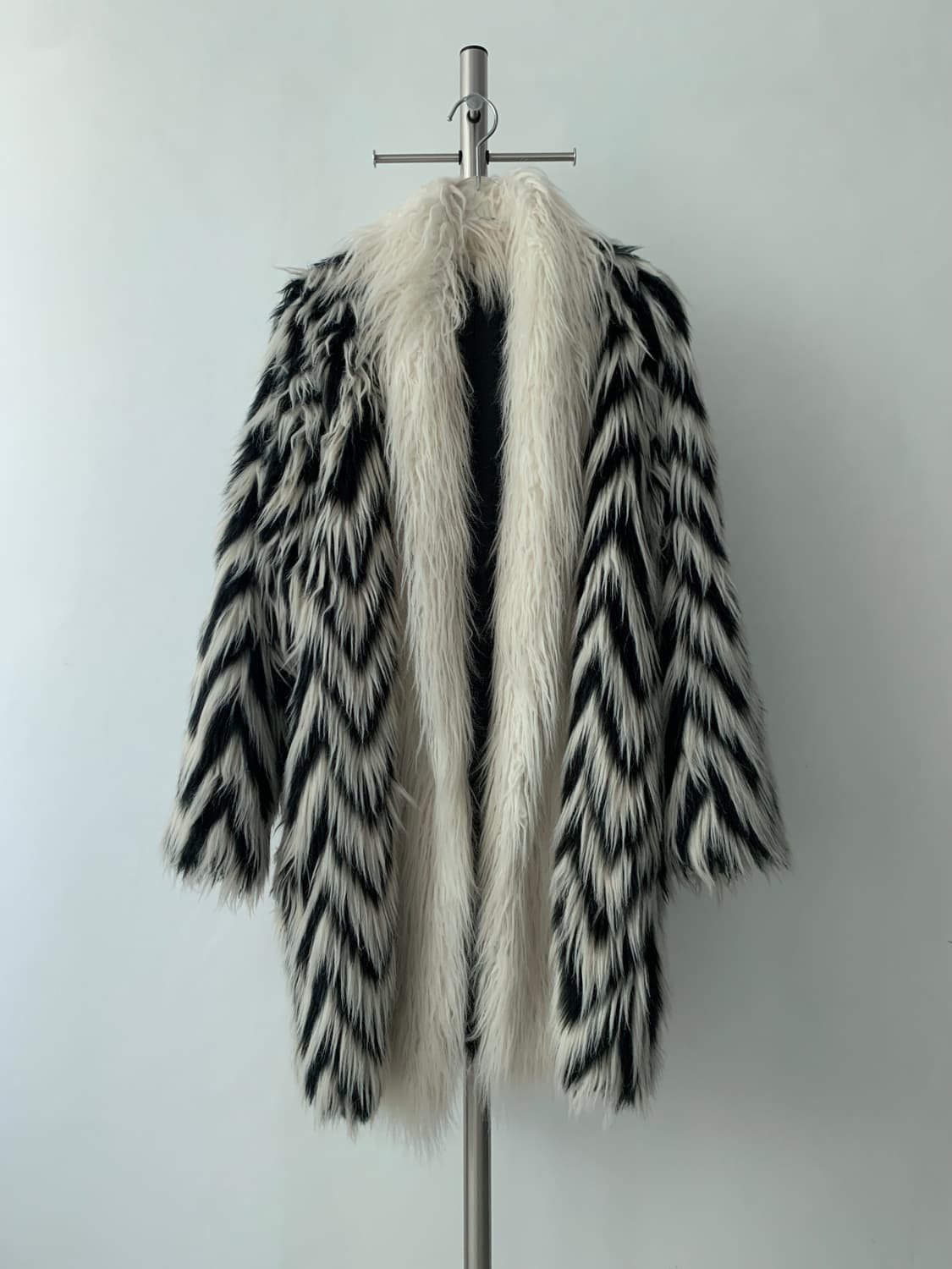 Mixed Hairy Fur Coat 상품이미지2