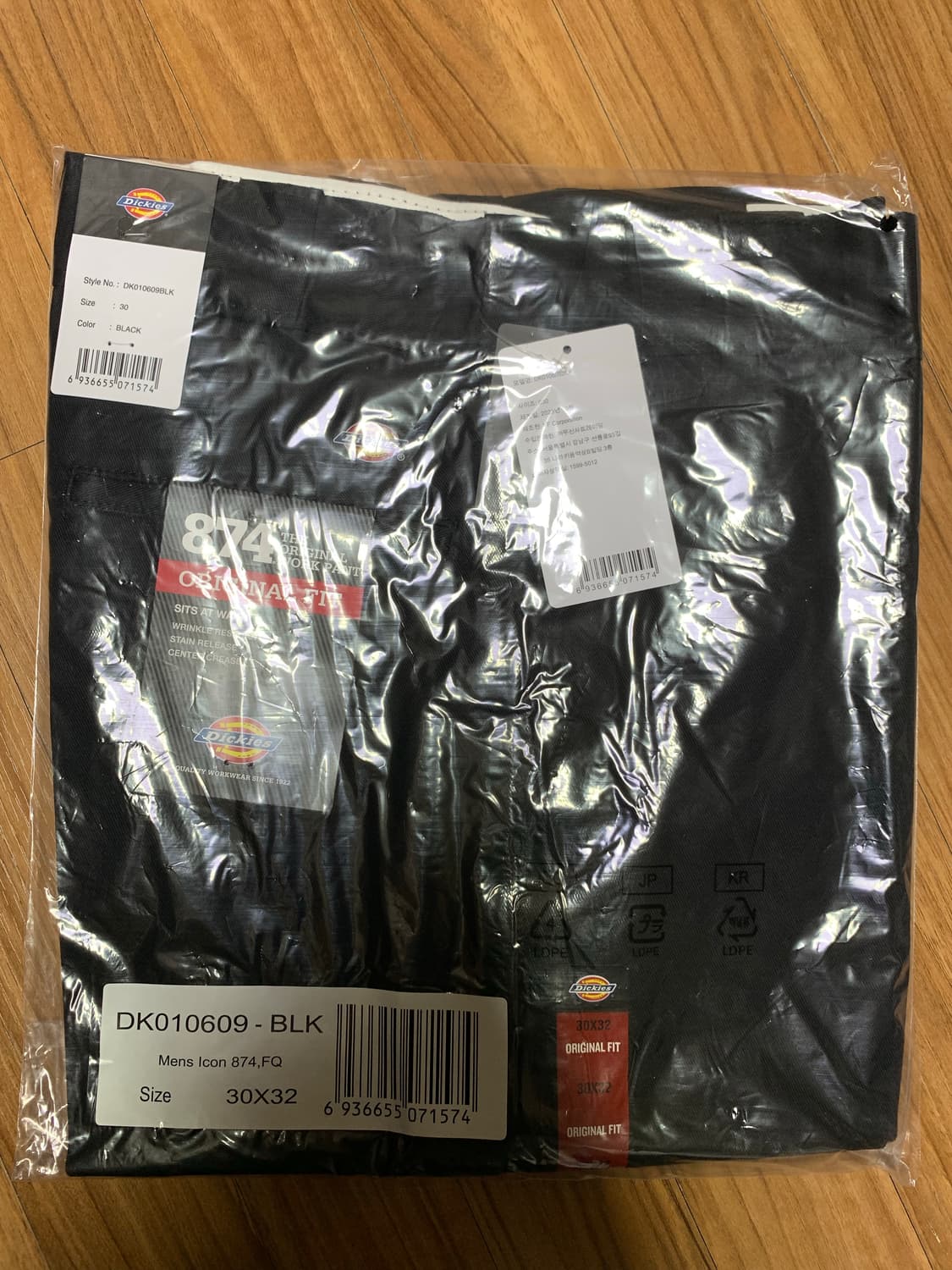 디키즈 오리지널핏 874 팬츠 블랙 30x32 상품이미지1