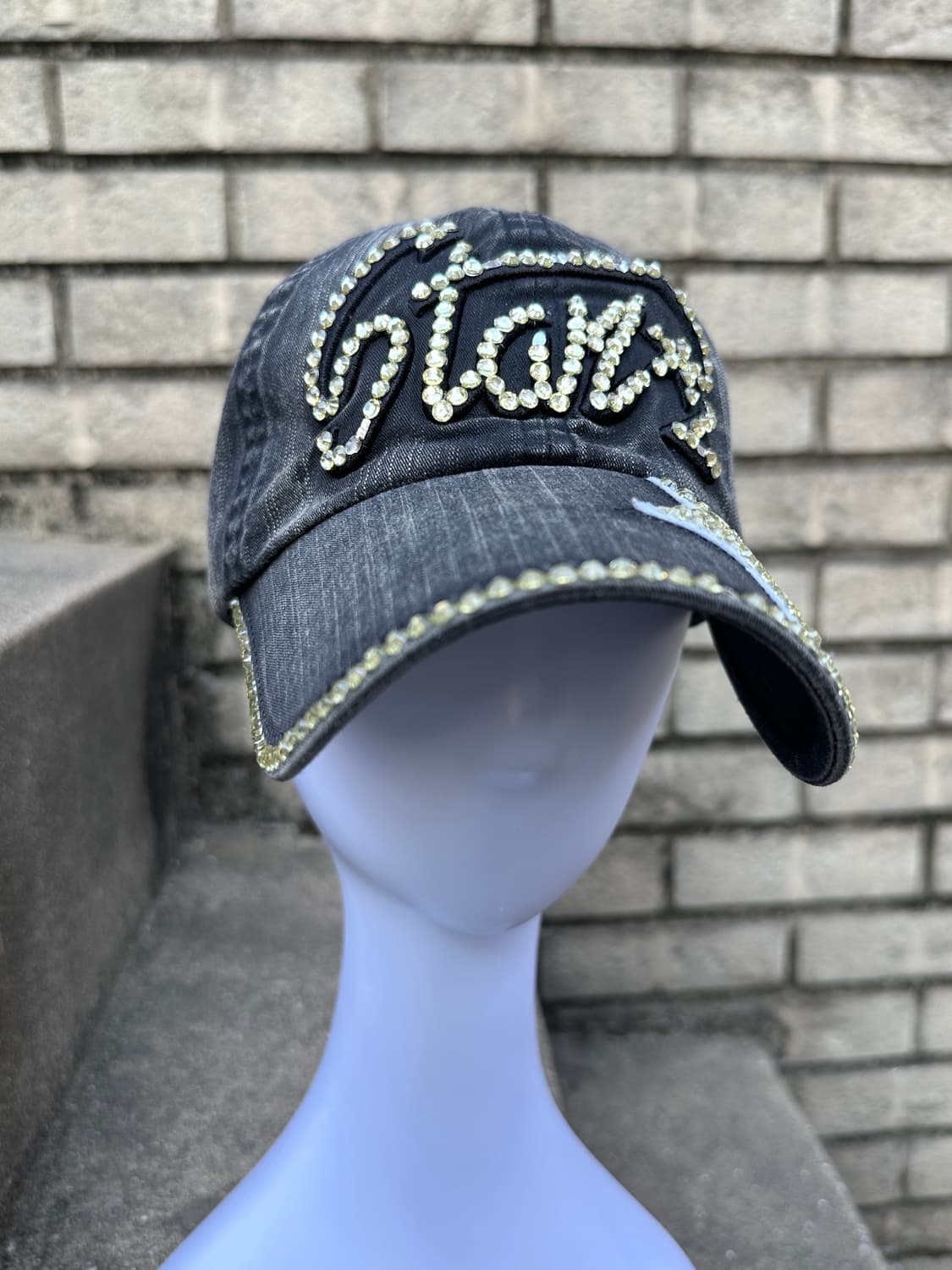 Vintage y2k biz cap gray 상품이미지2