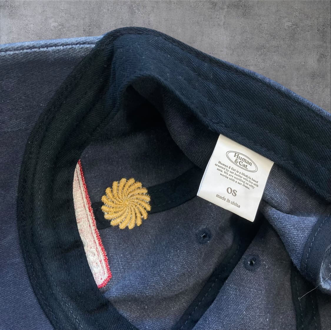 휴먼앤캣 네이비 컬러 파운드3 스턴 워시드 볼캡 상품이미지6