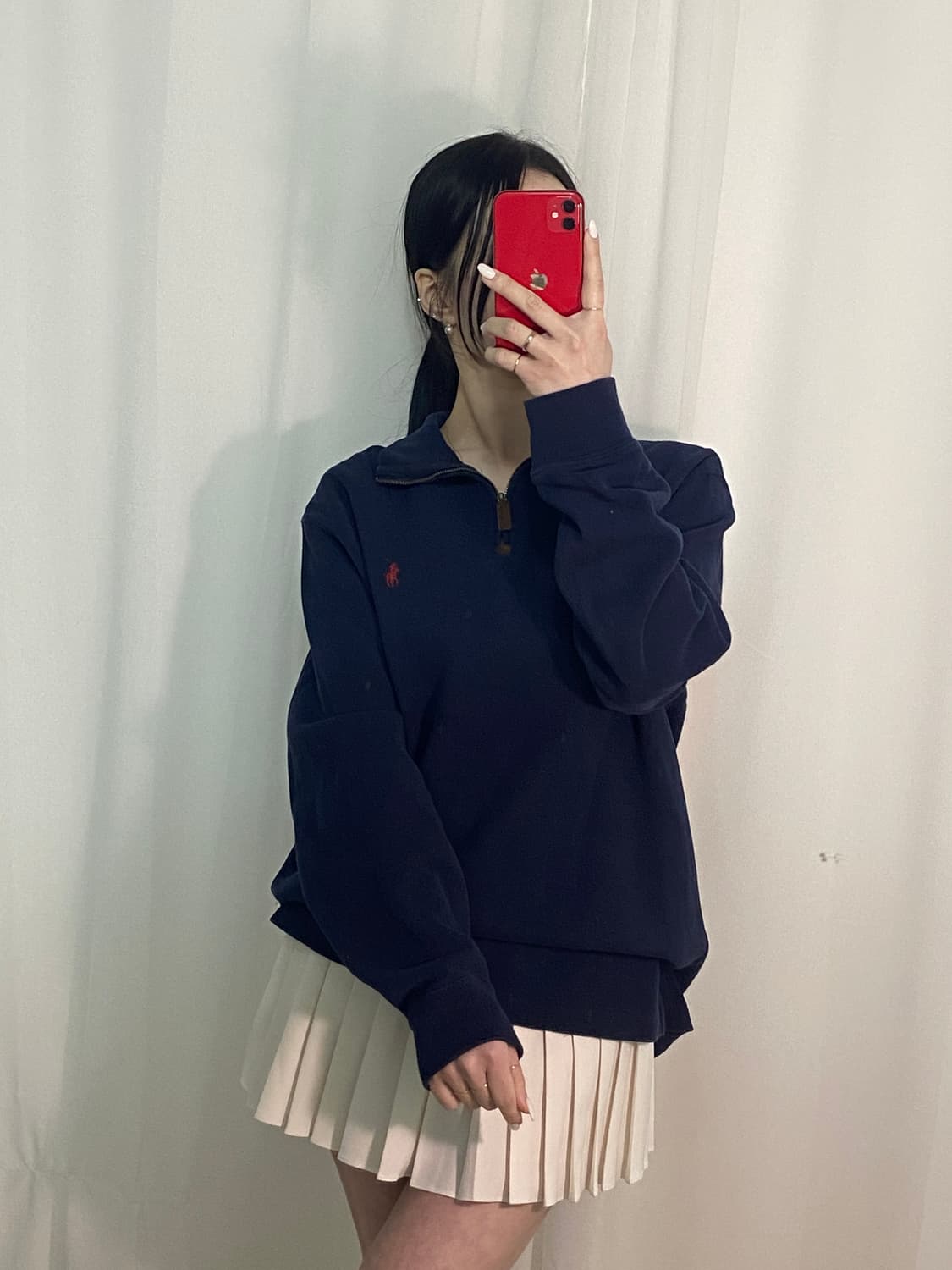 폴로 네이비 포니 반집업
 상품이미지3