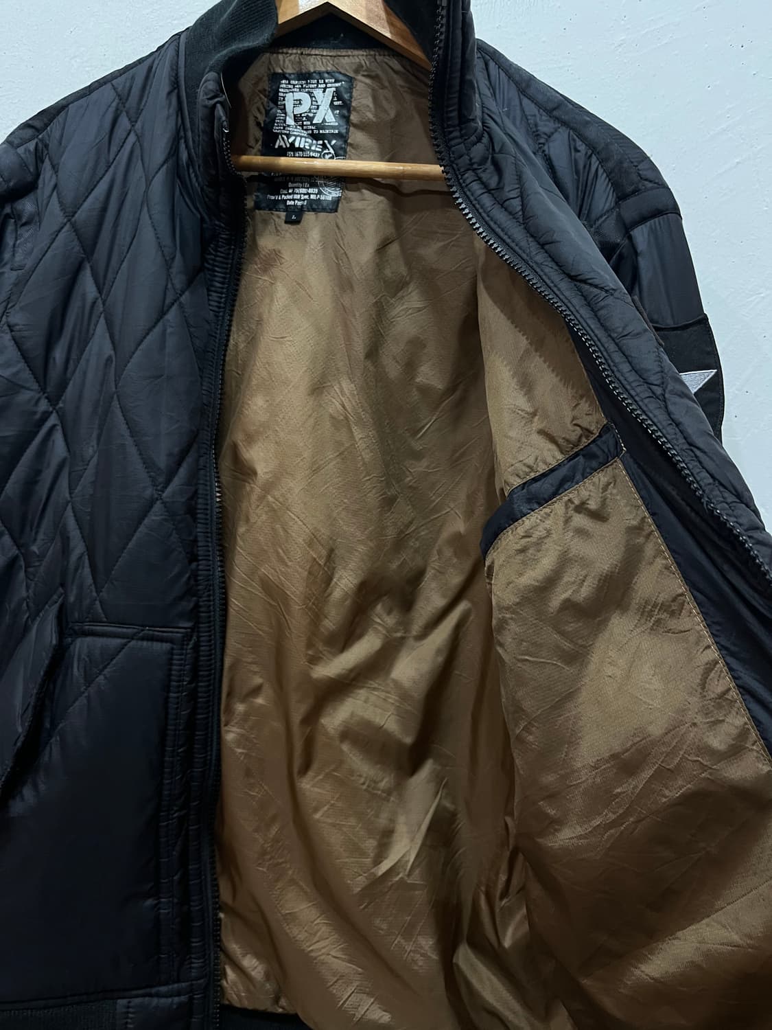 아비렉스 밀리터리 퀼팅 패딩 봄버자켓 L 상품이미지5