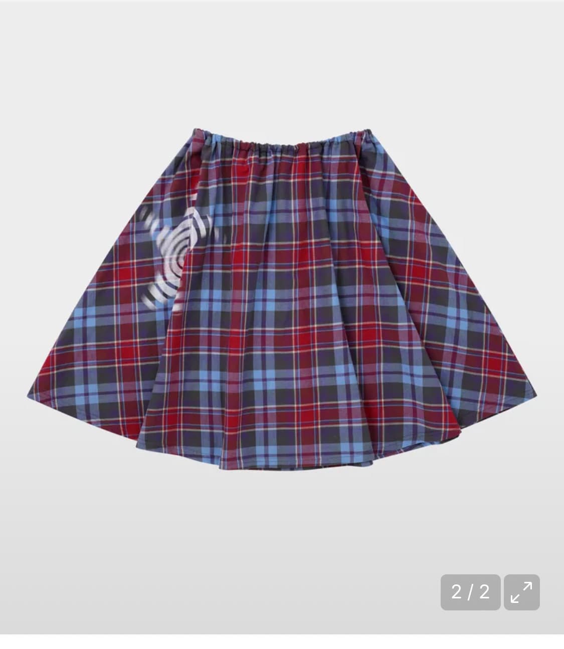 구매원해요)웹하우스 체크 트위스터 스타 스커트 - 블루/레드 구합니다 상품이미지2