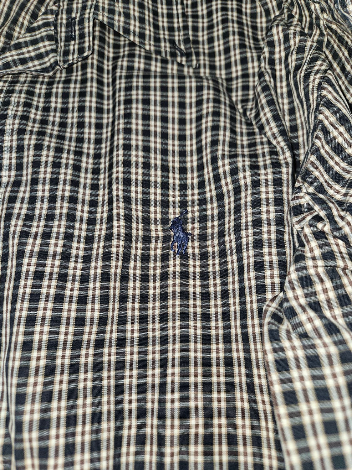 00s 폴로 랄프로렌 타탄 체크셔츠 코튼 빈티지 100 상품이미지4