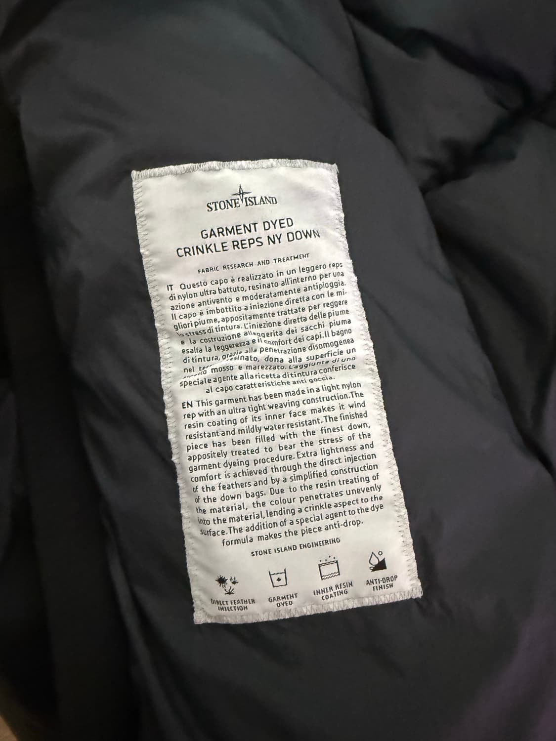 스톤아일랜드 크링클랩스 패딩 XL 상품이미지4