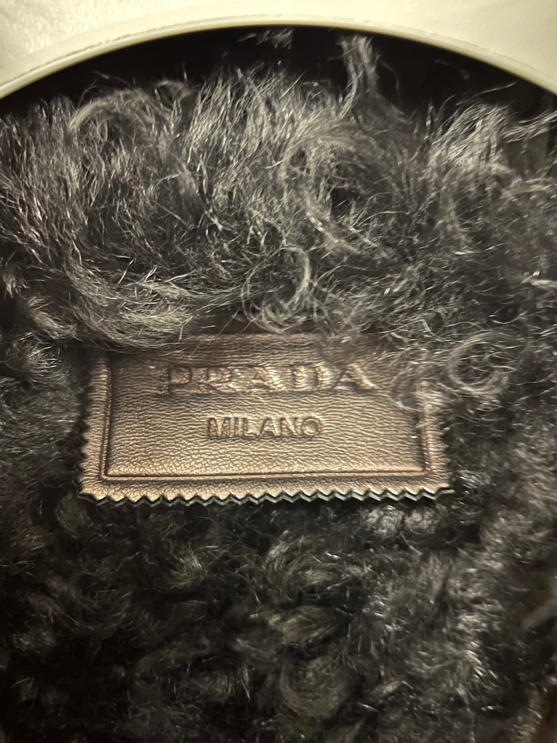 프라다 2014FW 런웨이 램스퍼 시어링 무스탕 코트 상품이미지4