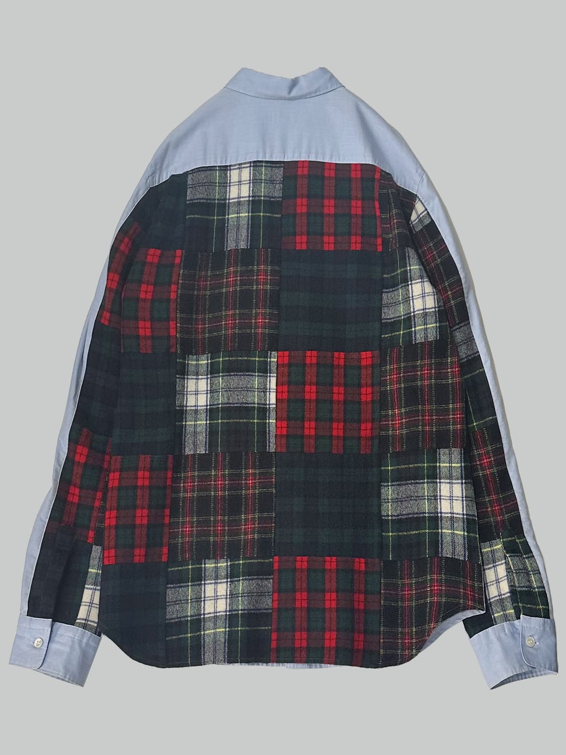 꼼데가르송 옴므 체크 패치 셔츠 상품이미지1