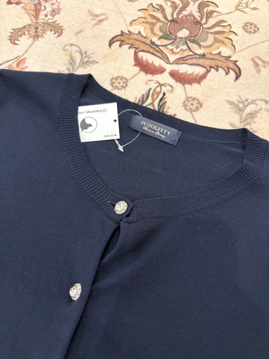 jpn vtg 라운드넥 니트가디건 상품이미지3