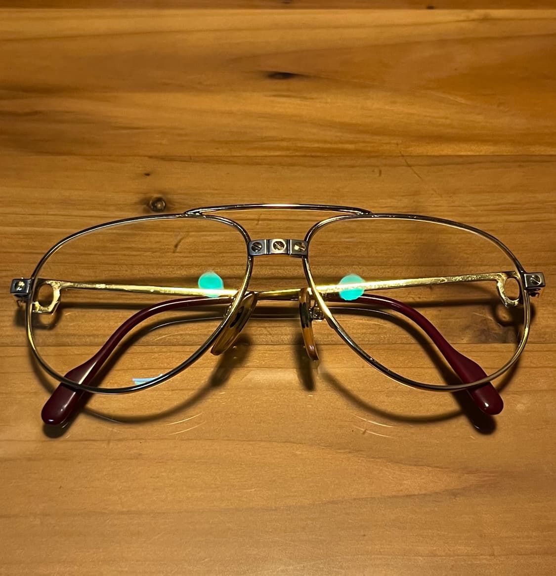 까르띠에 벤덤 산토스 빈티지 골드 에비에이터 상품이미지2