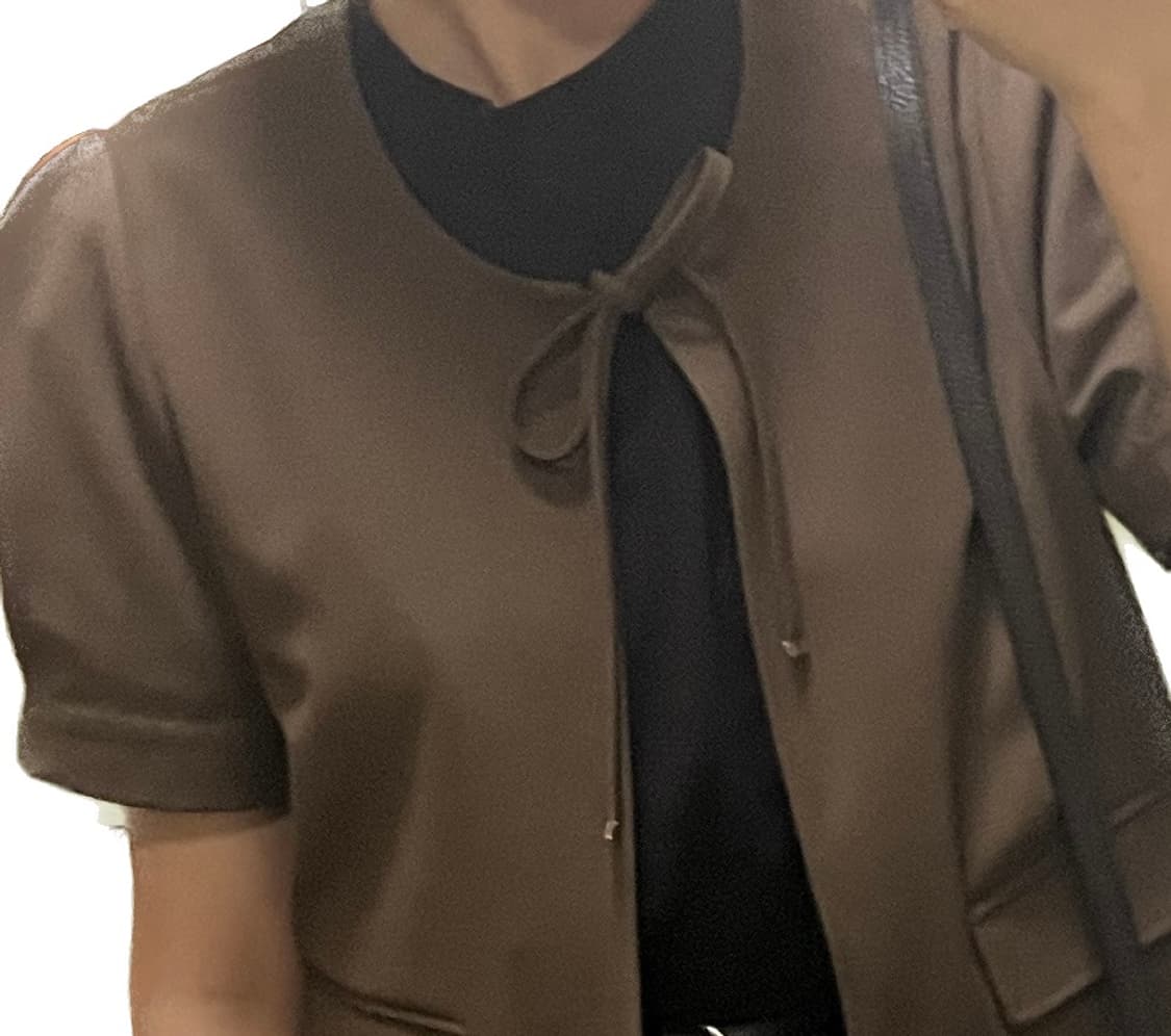 틸아이다이 크롭 리본 자켓 상품이미지3