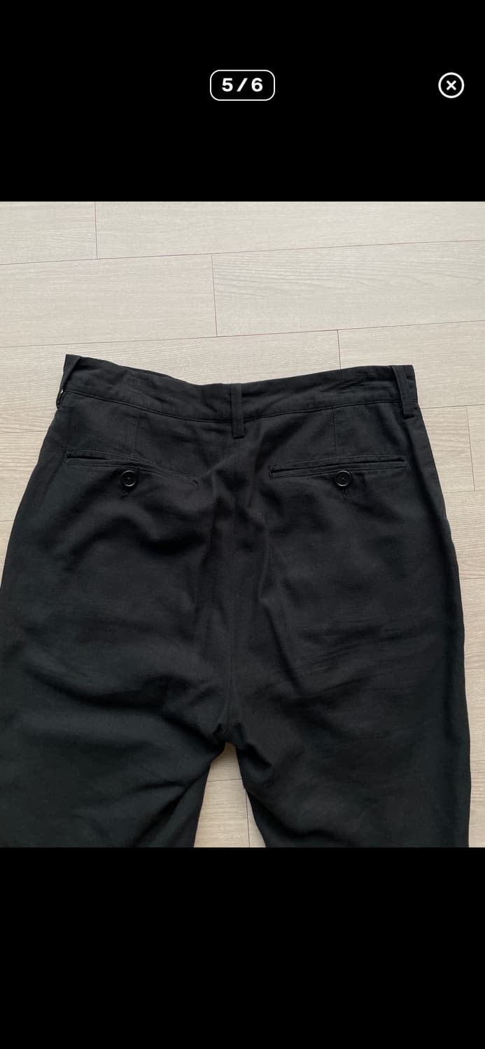 투빌더스하우스 스탠다드 01 린넨 코튼 팬츠 블랙 s 상품이미지5