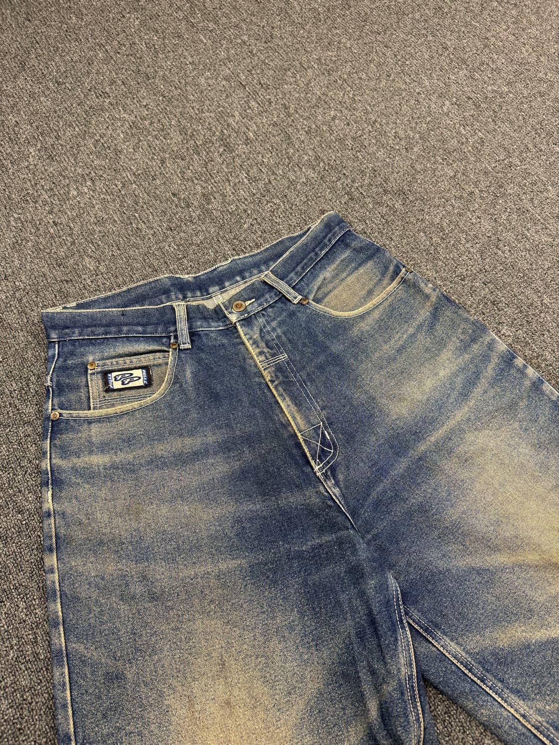 32) 펠레펠레 올드스쿨 빈티지 뒷포켓 자수 힙합팬츠 상품이미지2