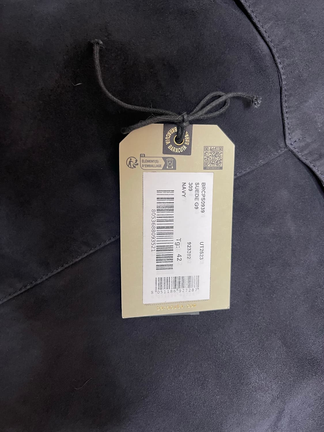 바라쿠타 스웨이드 자켓 네이비 42사이즈 상품이미지4