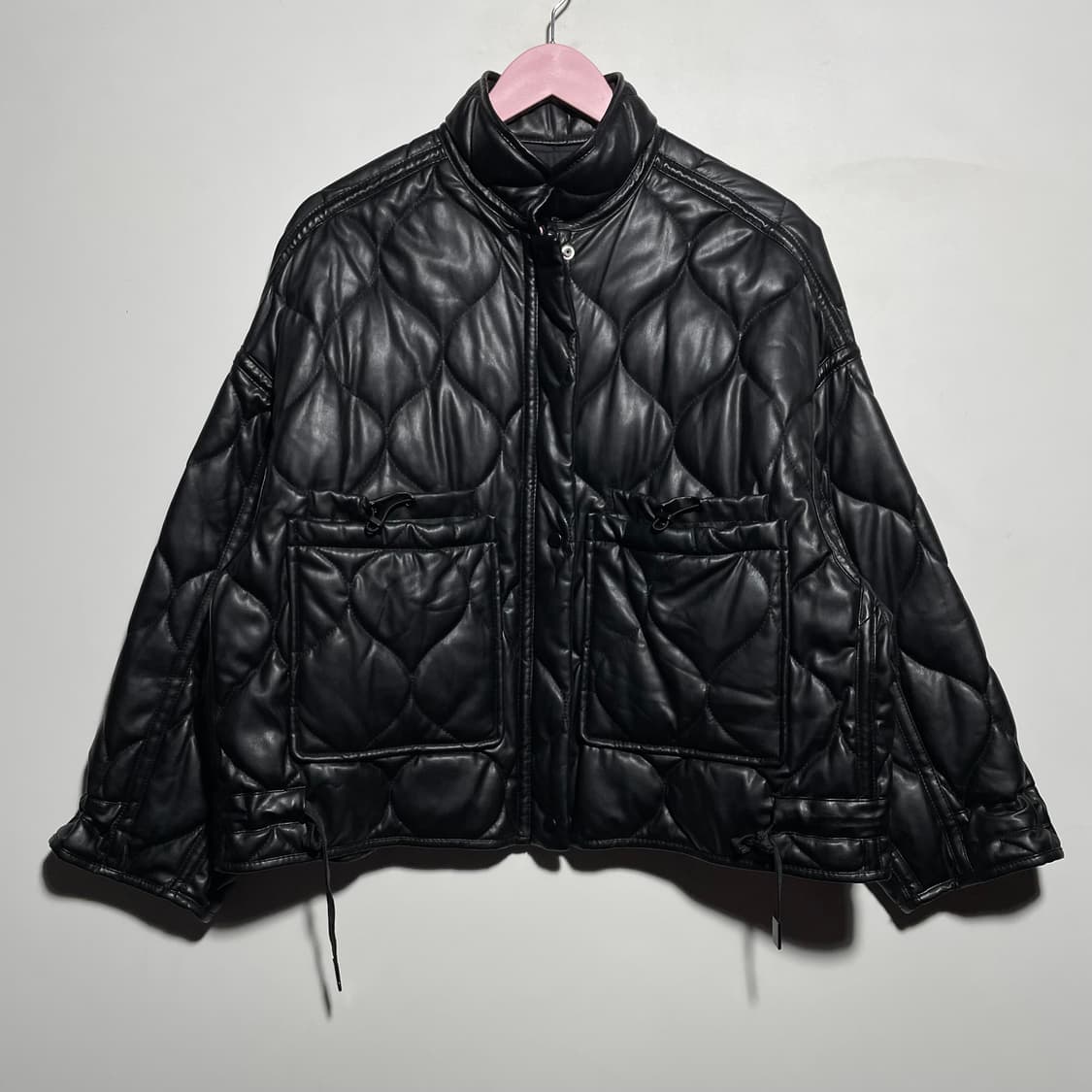 자라 우먼스 레더 퀼팅 자켓 상품이미지1