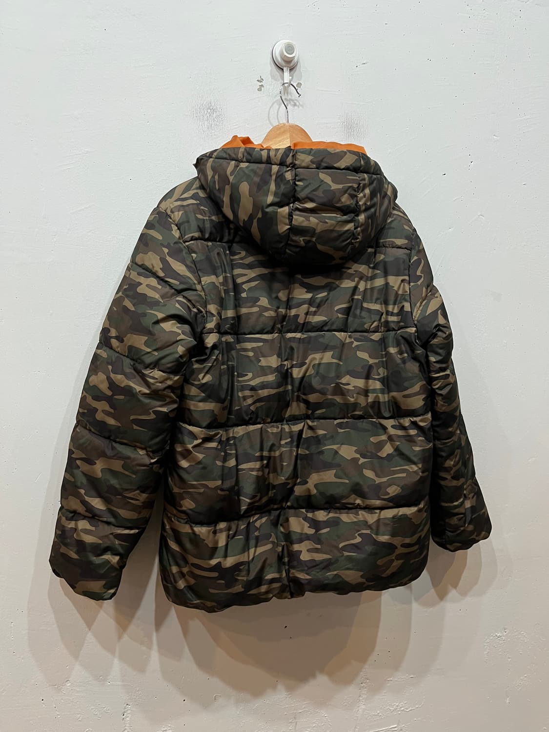 GU 밀리터리 카모플라쥬 하이넥 패딩 XL 상품이미지2