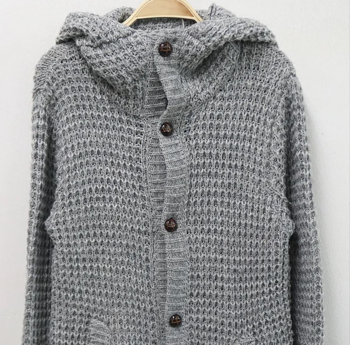 (옷장정리) 니트 후드집업 상품이미지3