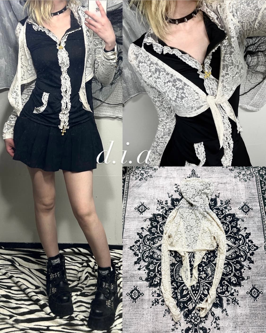 d.i.a gal lace cardigan 상품이미지1