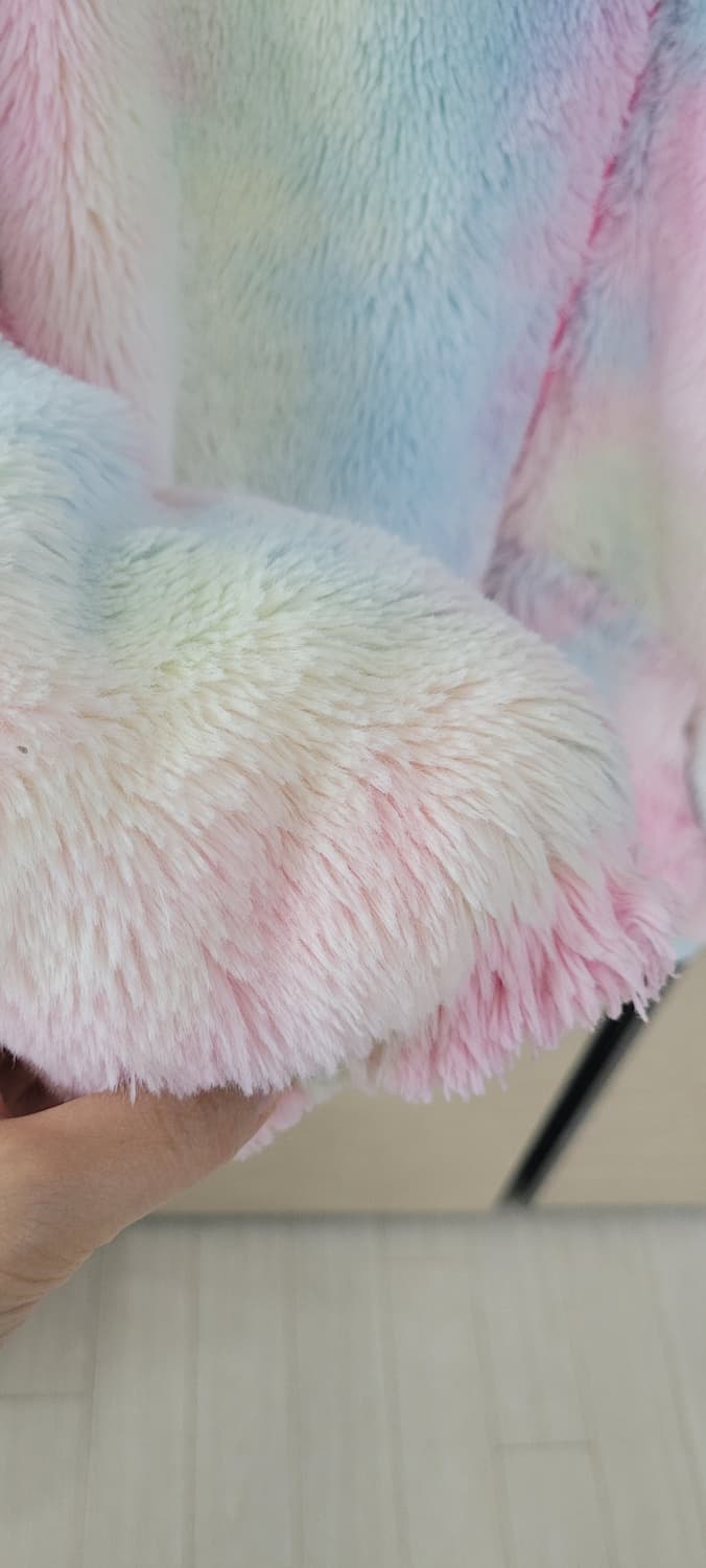 (여아140사이즈)신디키즈 도톰 무지개 후리스 상품이미지4