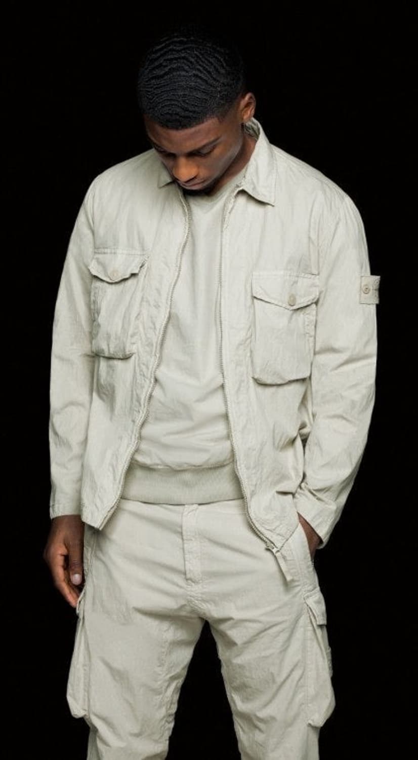 스톤아일랜드 19ss 고스트피스 오버셔츠 카고팬츠 셋업 베이지 상품이미지1