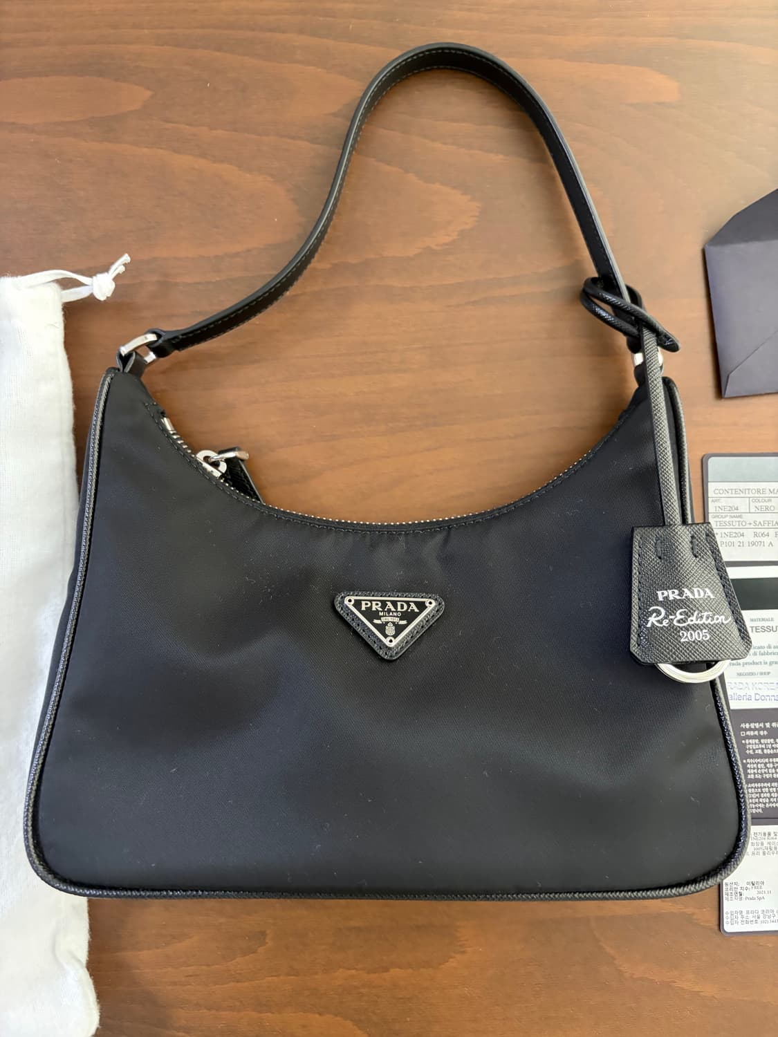 프라다 사피아노 트리밍 호보백 1NE204 상품이미지2