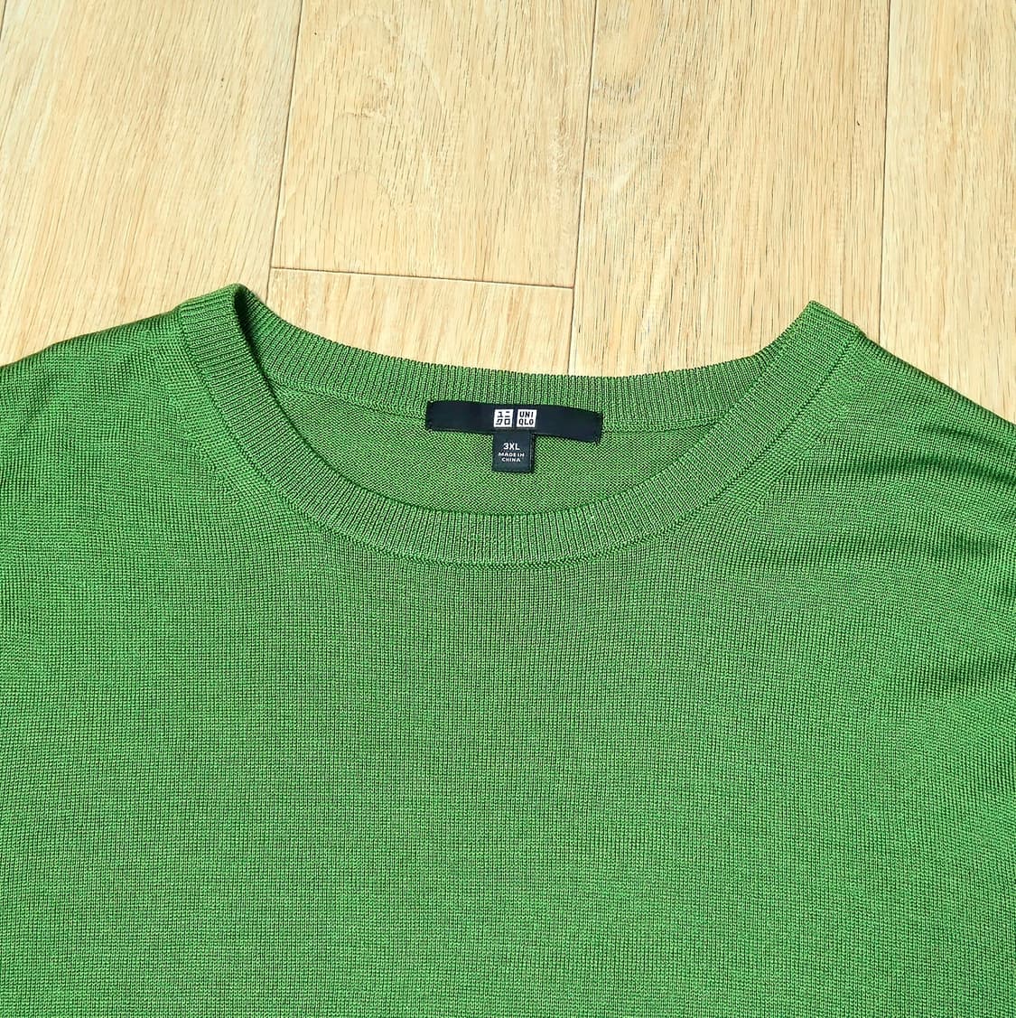 여성 유니클로 울 니트 그린 상품이미지2
