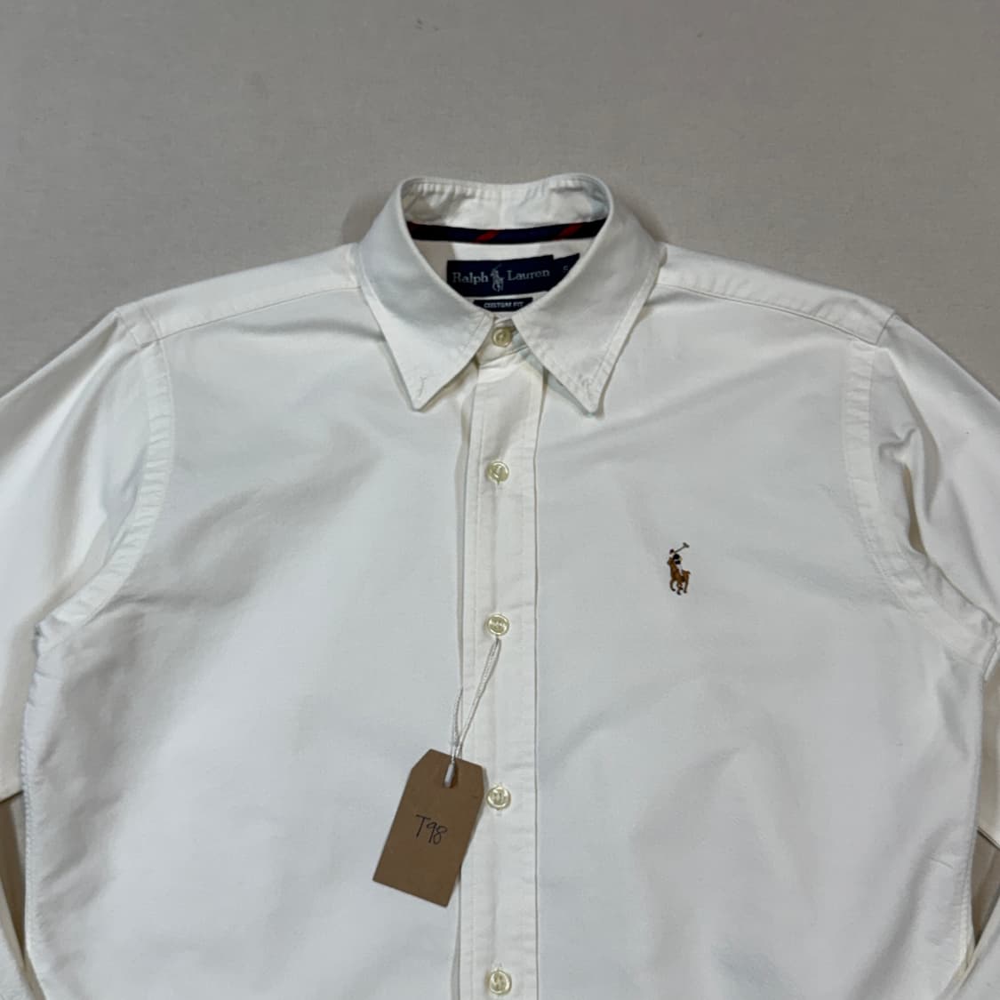 S) 폴로 랄프로렌 클래식 화이트 옥스포드 셔츠 T98 상품이미지3