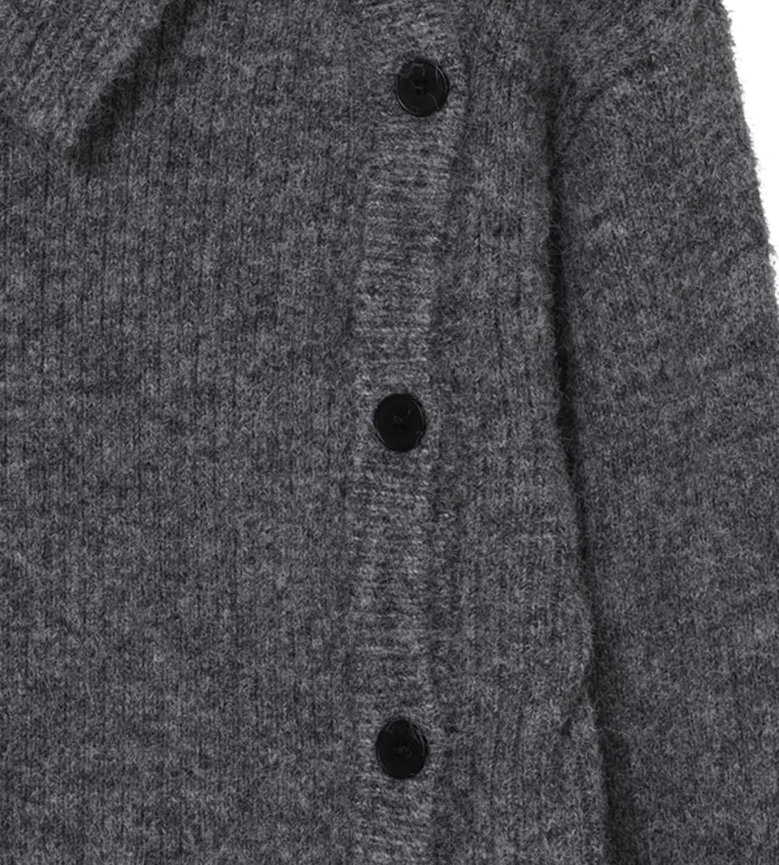 Side button knit GREY 상품이미지5