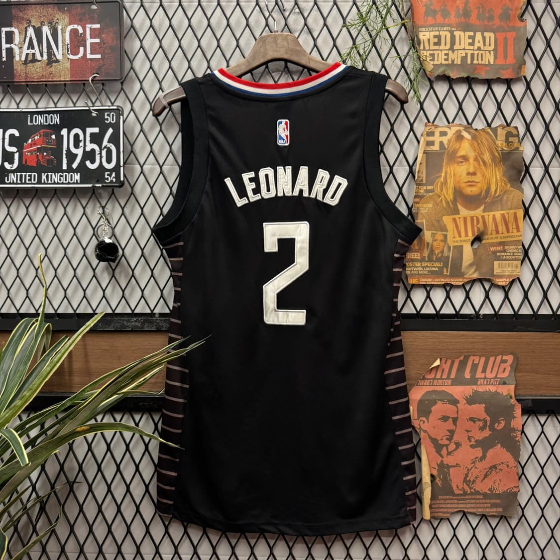 나이키 NBA LA 클리퍼스 스테이트먼트 에디션 코튼 나시티 블랙 상품이미지2