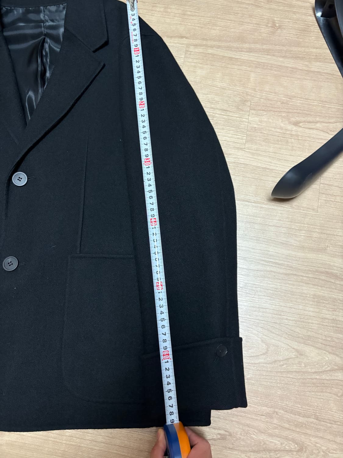 [46]솔리드옴므 턴업 블레이저 자켓 오버핏 상품이미지5