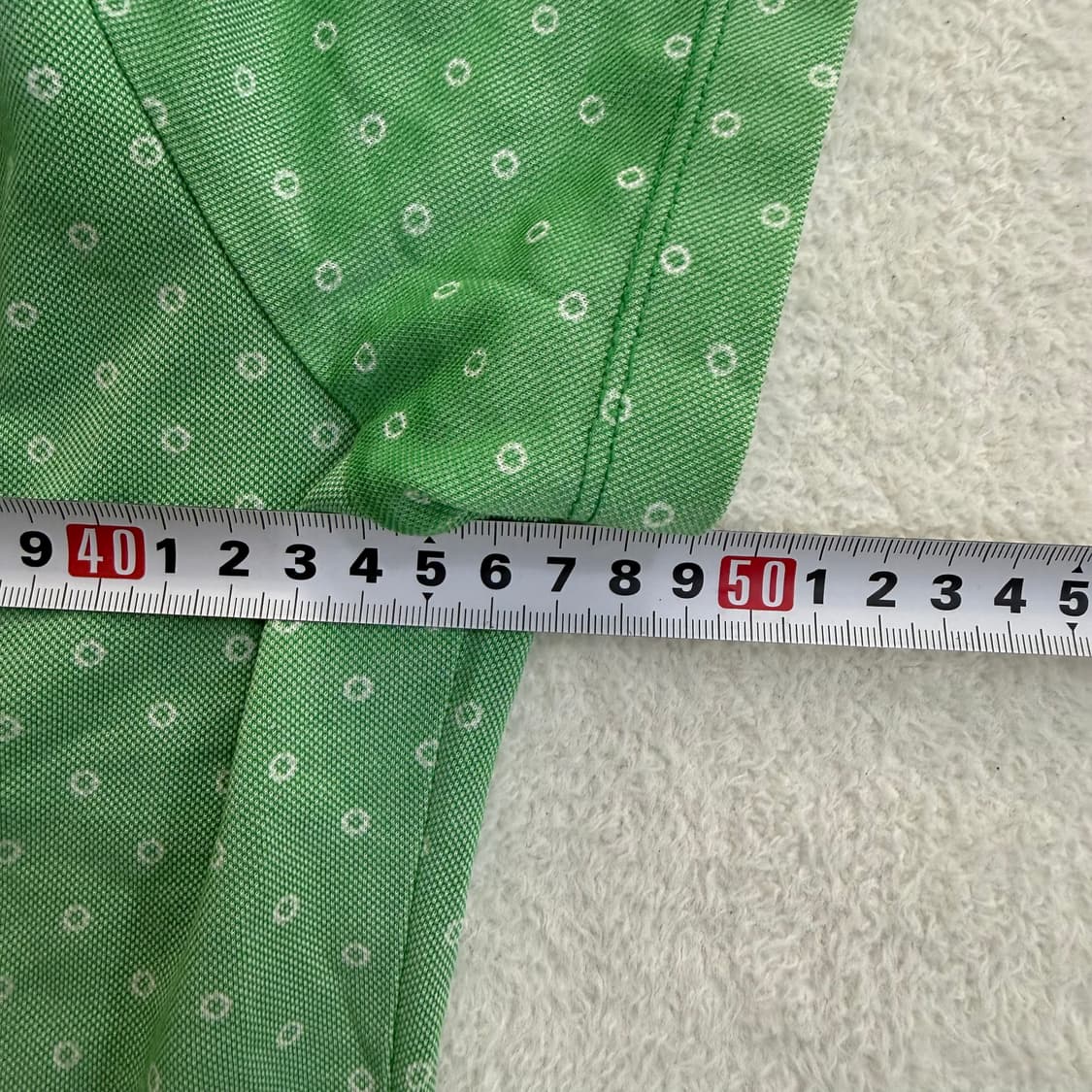 100 그린조이 도트패턴 카라 반팔티 0413T 상품이미지5