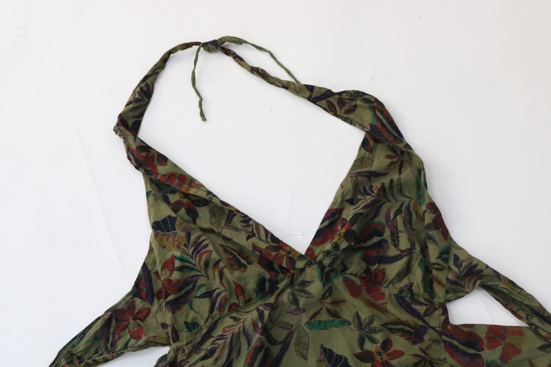 Tola Tola 톨라톨라 빈티지 에스닉 패턴 홀터넥 코튼 탑 상품이미지5