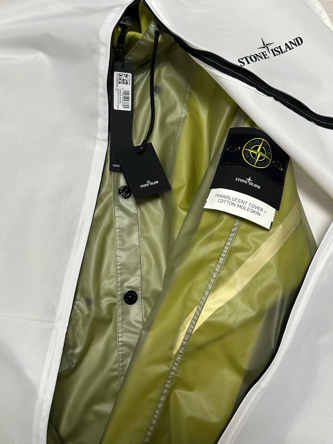 스톤아일랜드 반투명 커버 몰스킨 자켓 L(105-110) 새상품 상품이미지6