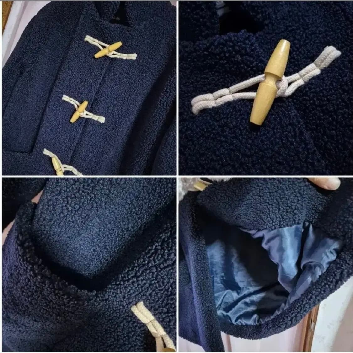 새상품상태 미쏘 양털 떡볶이코트 후리스 s 상품이미지3