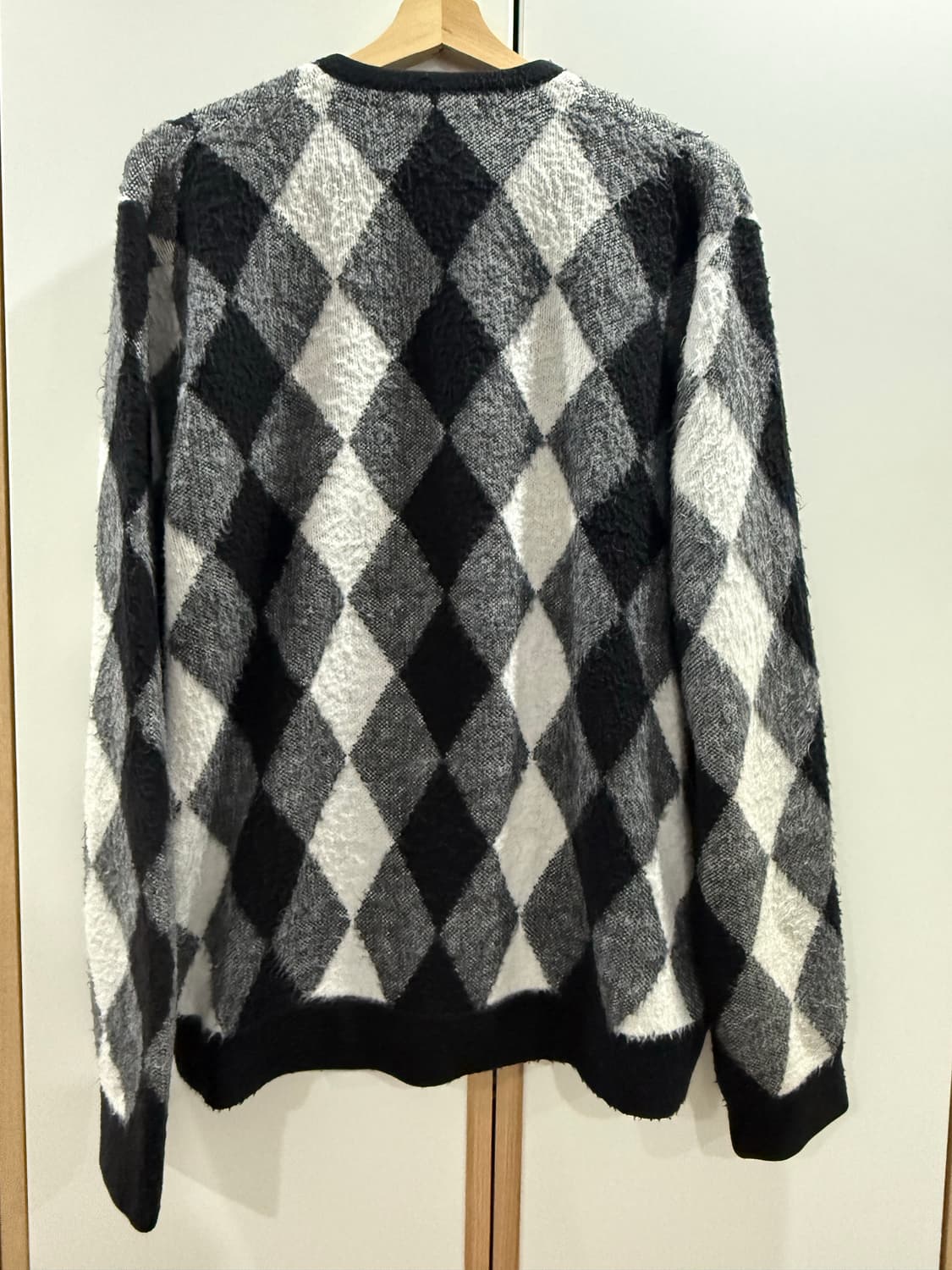 슈프림 아가일패턴 가디건 L 상품이미지2