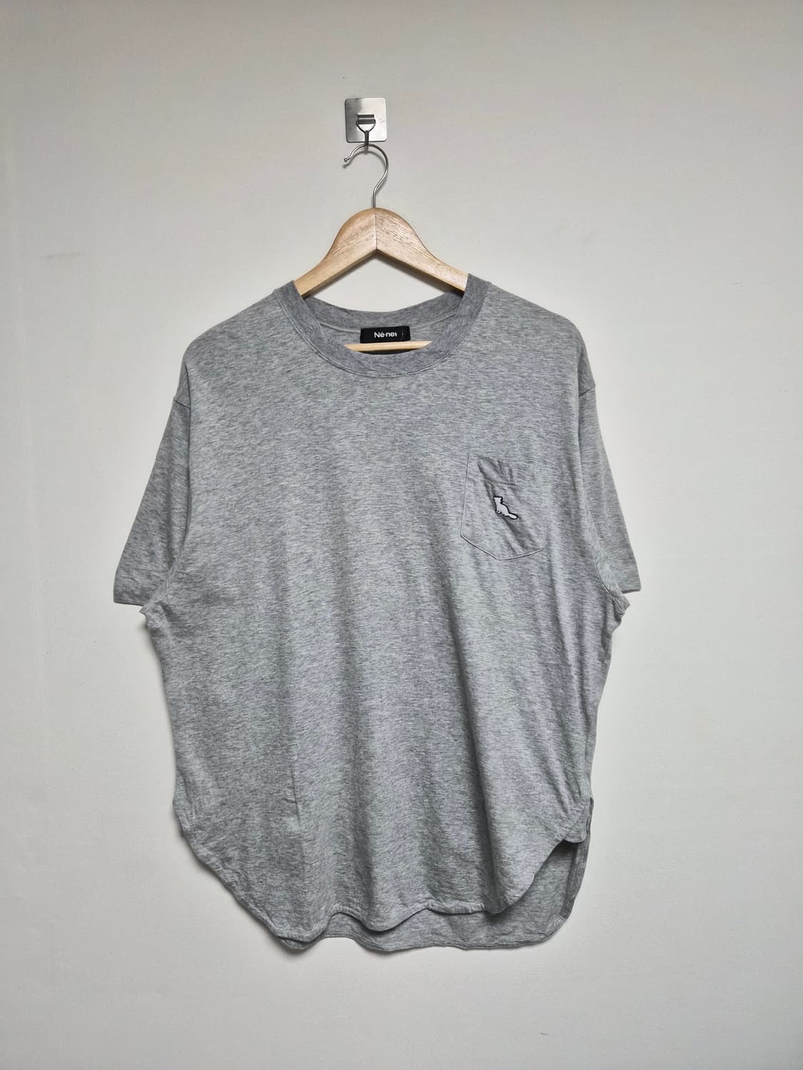 네넷Ne-net 그레이 와이드 포켓 티셔츠 2 T-166 상품이미지1