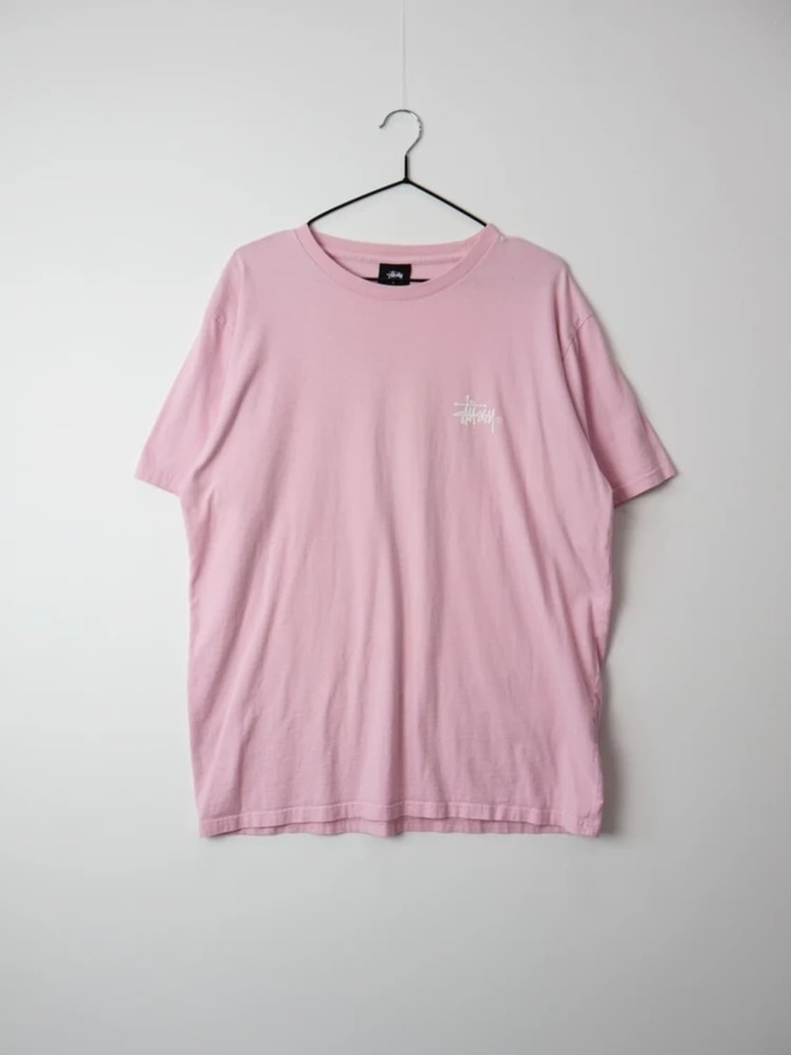 Stussy Basic Logo Pink Tee 상품이미지4