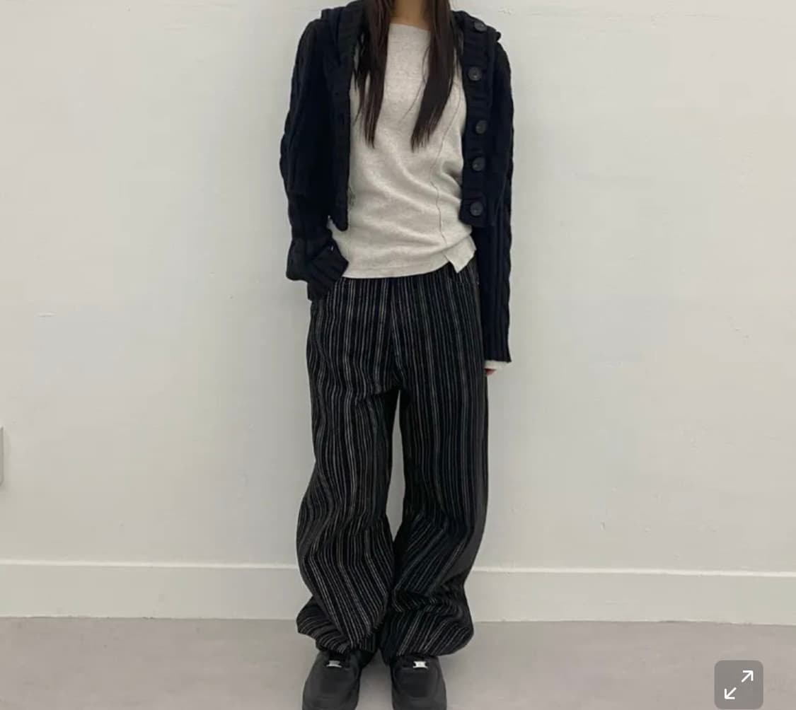 버튼 후드 볼레로 가디건 [블랙] 상품이미지4