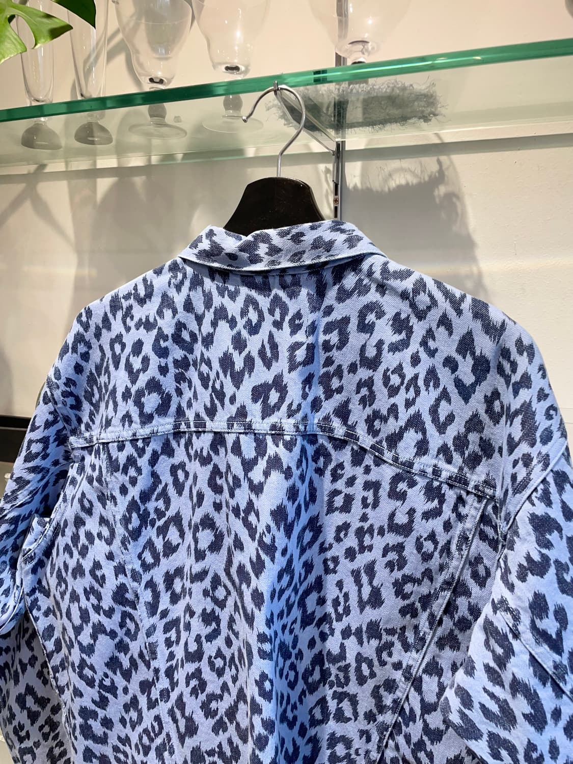 MYNE leopard denim jacket 상품이미지6
