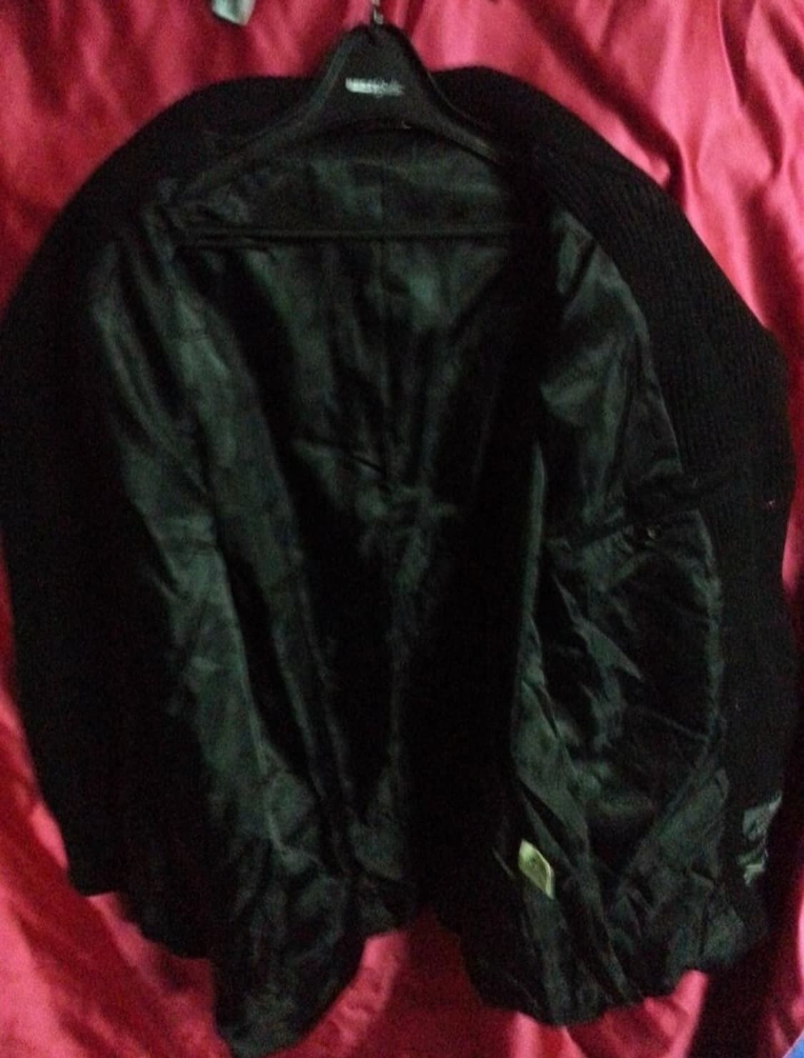 보이런던 남성 모직 마이 자켓 블랙 105 실측100 상품이미지5