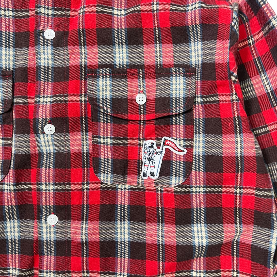 Billionaire Boys Club bbc 로고 프린트 체크 셔츠 M 상품이미지4