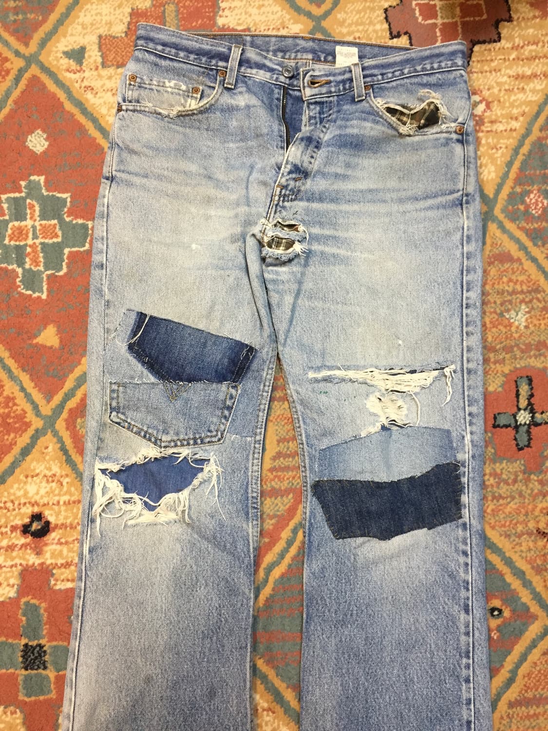 90‘s 리바이스 517 패치워크 데님 상품이미지2